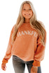 Ribbed Corduroy Oversized Sweatshirt